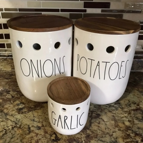 Rae Dunn Kitchen Rae Dunn Set Potatoes Onions Garlic Poshmark